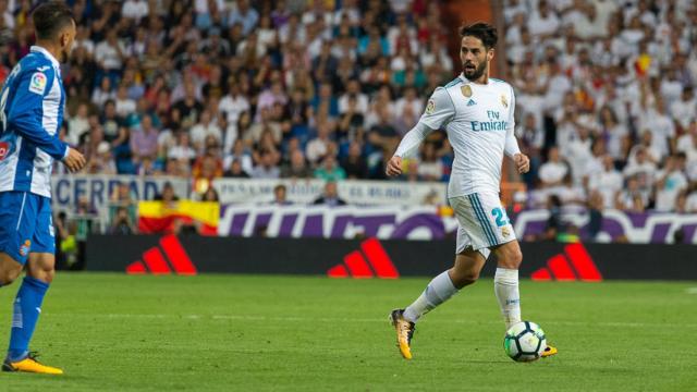 Isco, en el Santiago Bernabéu. Foto: Pedro Rodríguez/El Bernabéu