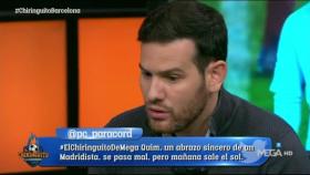 Quim Domenech, durante su intervención en El Chiringuito. Foto: Twitter (@elchiringuitotv).