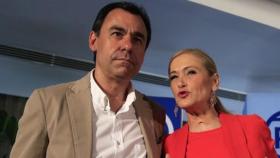 El 'número tres' del PP, Fernando Martínez-Maillo, con Cristina Cifuentes.