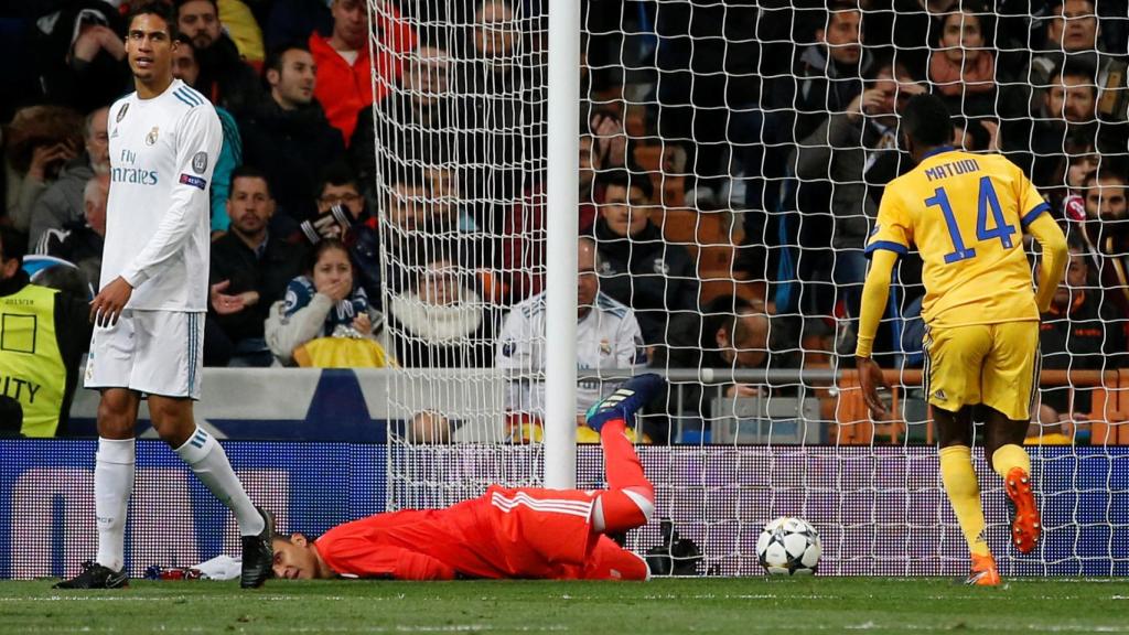 El momento del tercer gol de la Juventus, en el fallo de Keylor.