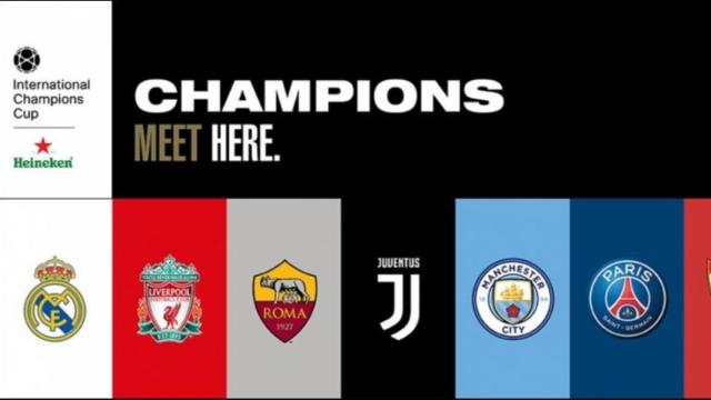 Los participantes de la International Champions Cup 2018. Foto: Twitter (@IntChampionsCup)