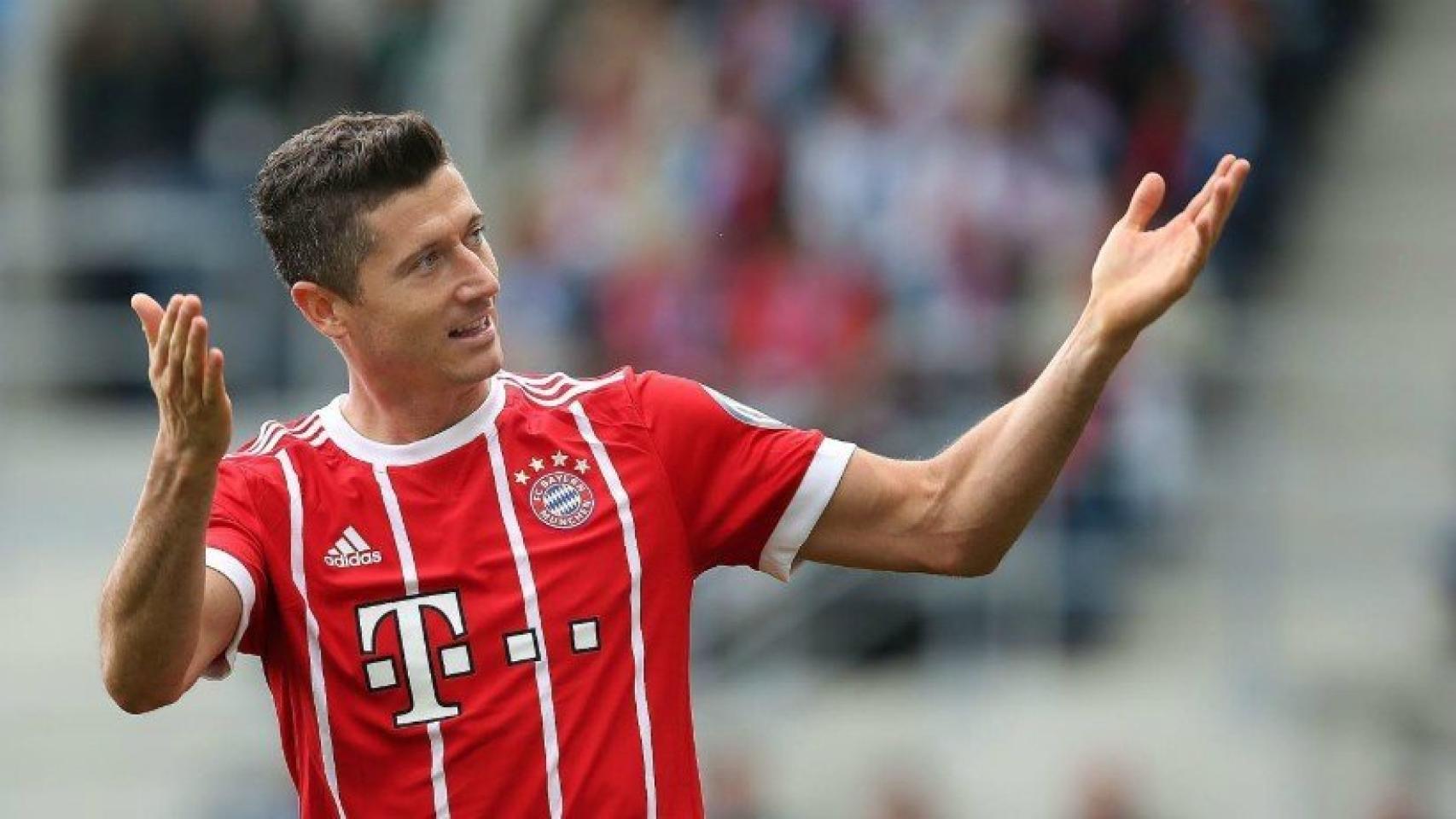 Lewandowski, con el Bayern. Foto fcbayern.com