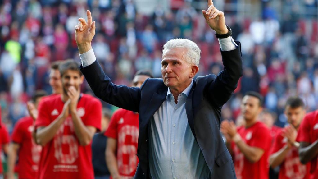 Heynckes, en la celebración de la sexta Bundesliga del Bayern.