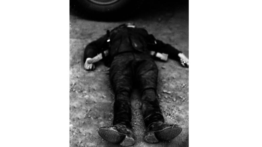 El guardia civil Pardines, muerto en el suceso de Villabona. Fotografía incluida en el proyecto `Historia de un desafío´(Editorial Península).