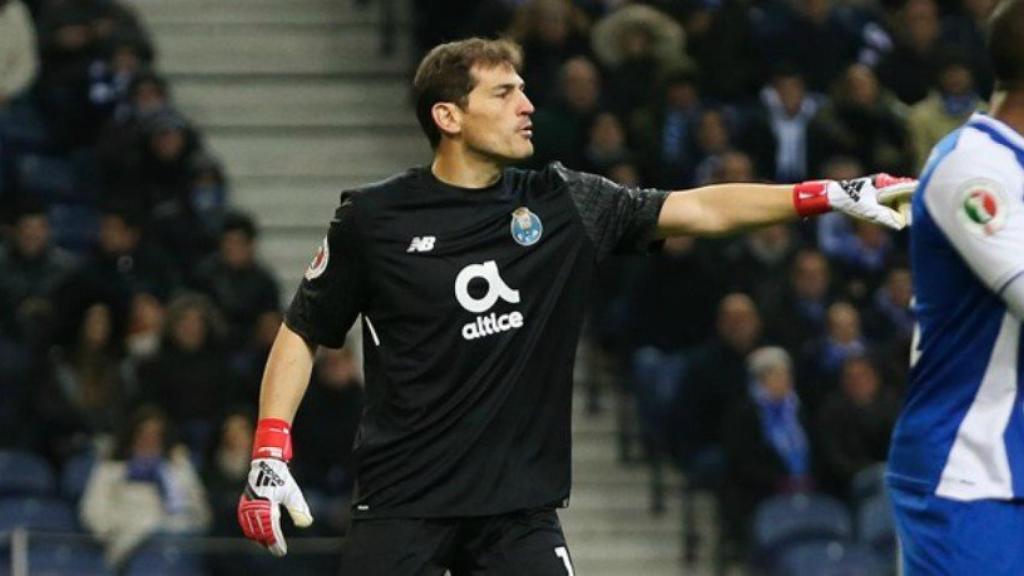 Casillas, en un partido con el Oporto. Foto: fcporto.pt