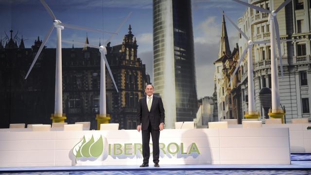 El presidente de Iberdrola, Ignacio Sánchez Galán, durante la junta general de accionistas del año pasado.