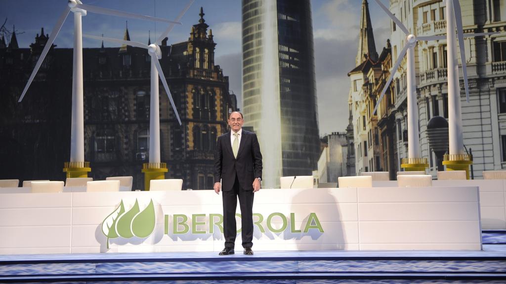 El presidente de Iberdrola, Ignacio Sánchez Galán, durante la junta general de accionistas del año pasado.