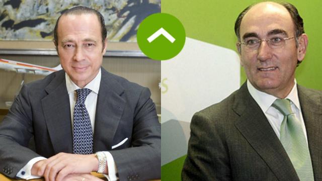 COMO LEONES: Antonio Vázquez, presidente de IAG, y Ignacio Sánchez Galán, presidente de Iberdrola