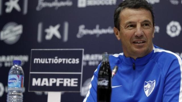 José González, técnico del Málaga. Foto: malagacf.com