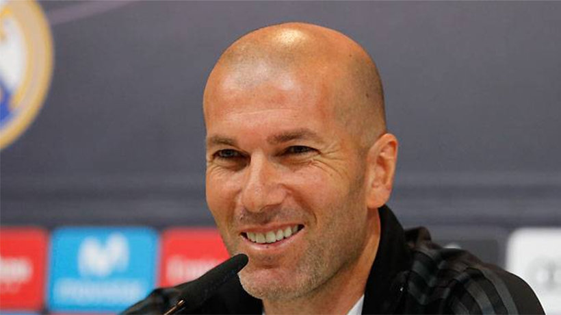 Zidane en la rueda de prensa previa al partido ante el Málaga