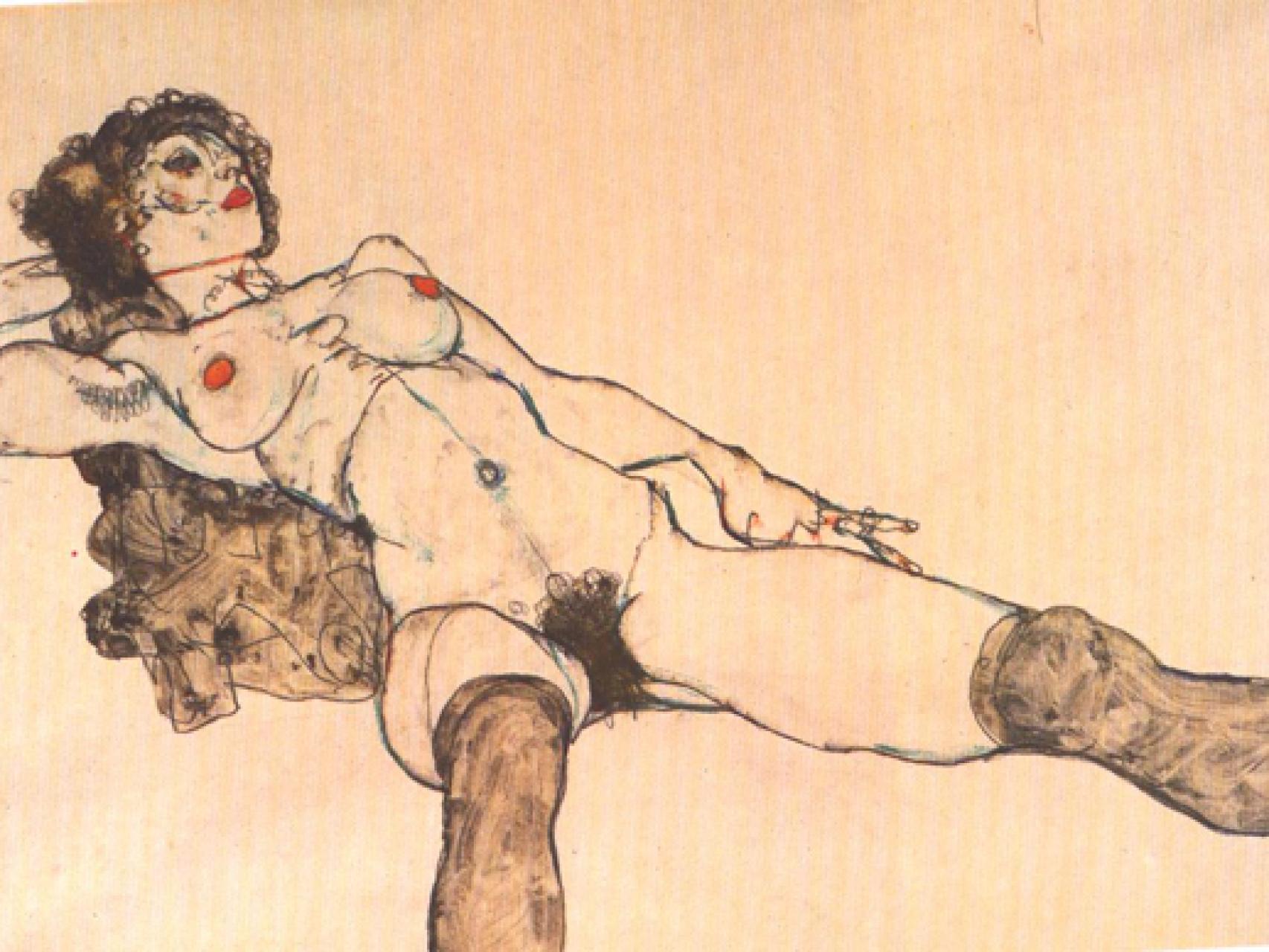 Uno de los desnudos de Egon Schiele que expondrá pronto el MET. Se plantea incluir una marca que recuerde que era un presunto abusador.