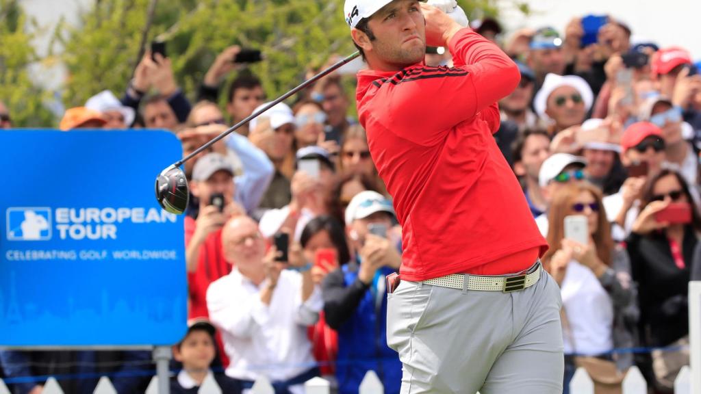 John Rahm, en acción durante la última jornada del Open de España.