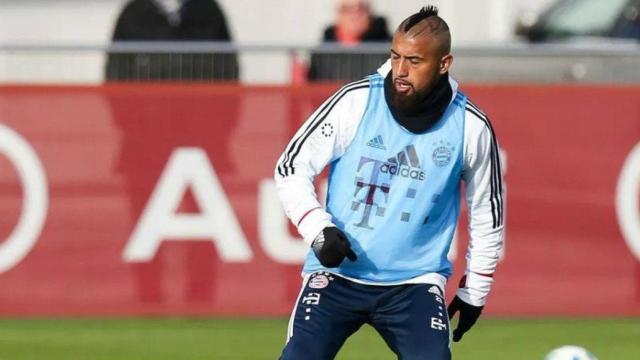 Arturo Vidal entrena con el Bayern. Foto Twitter (FCBayern)