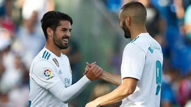 Isco y Benzema