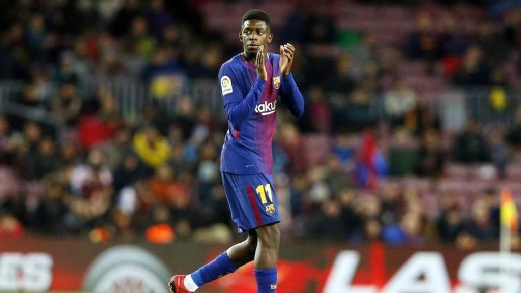 Dembélé, en un partido del Barça. Foto: fcbarcelona.es