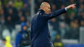 Zidane, en el partido contra la Juventus