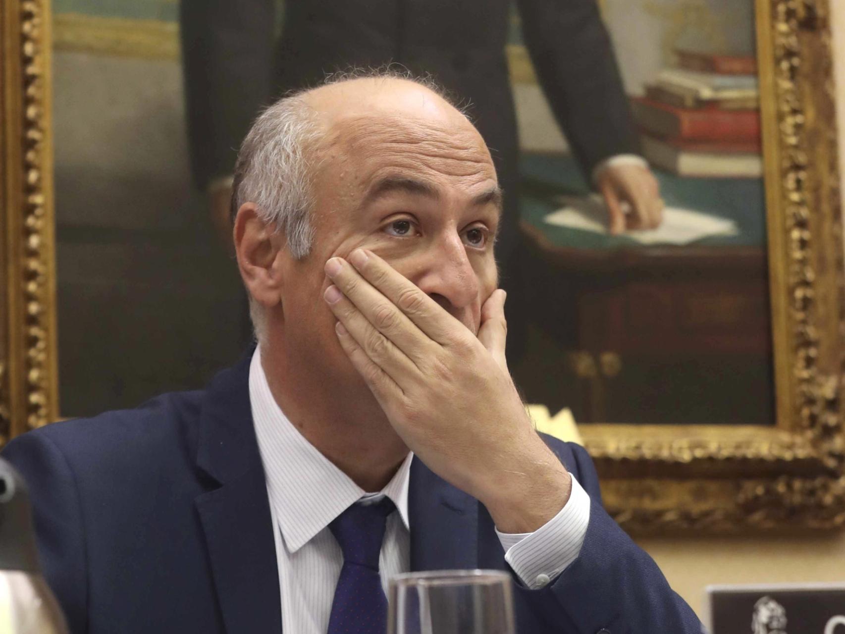 Fernando Benzo, secretario de Estado de Cultura, durante la intervención.