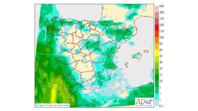 Predicción de la entrada de la borrasca del viernes 20.