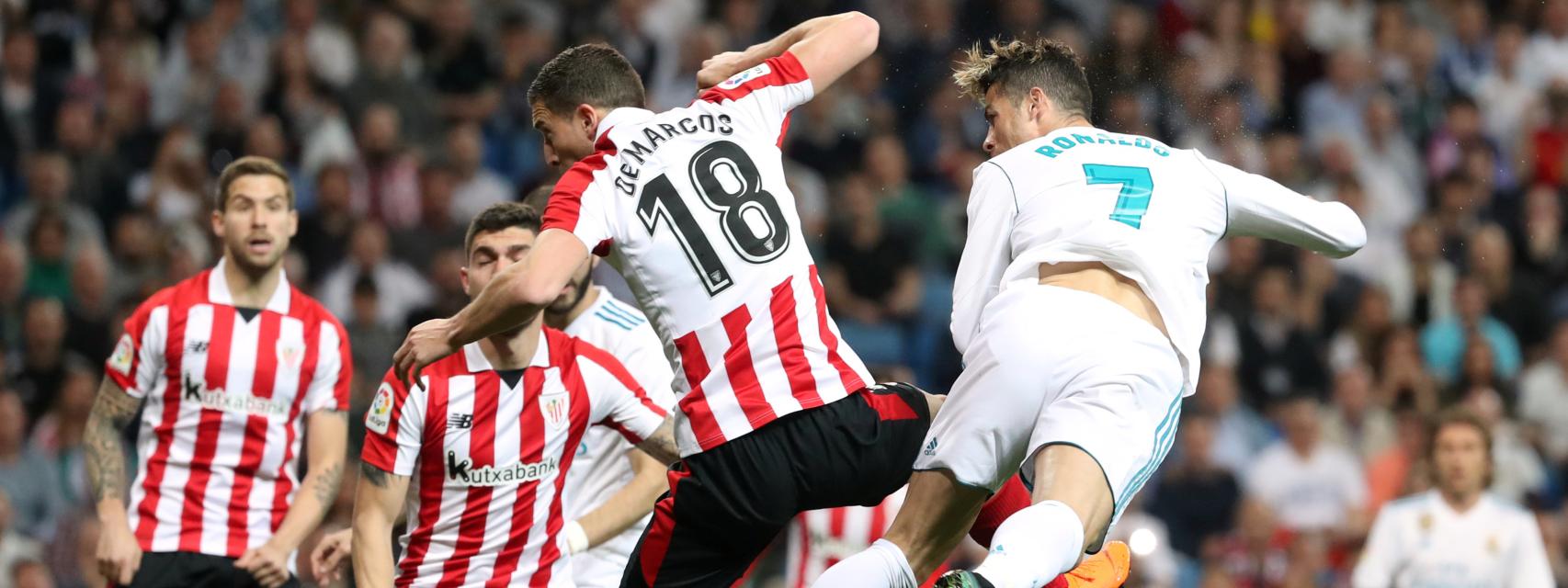 Cristiano Ronaldo en el Real Madrid - Athletic Club de Bilbao.