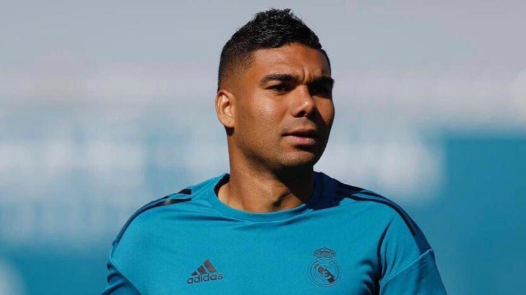 Casemiro entrena antes de Champions. Foto Twitter (@Casemiro)