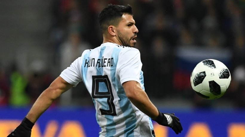 Agüero con la selección argentina. Foto: Twitter (@argentina).