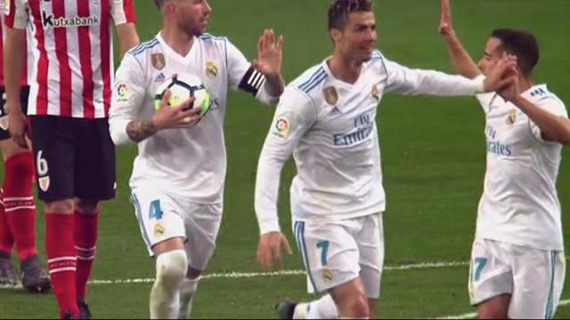 Cristiano Ronaldo celebra su gol