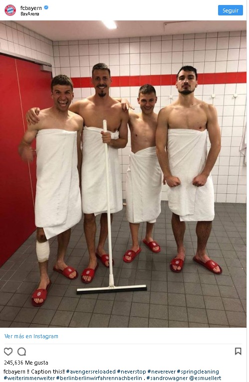 Los jugadores del Bayern incendias las redes. Foto. Instagram (@fcbayern)