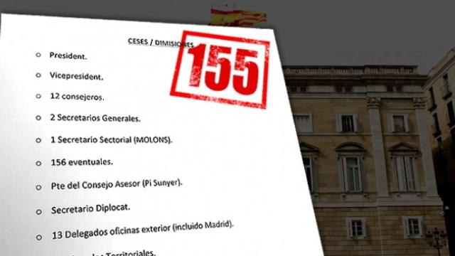 Lista de los altos cargos cesados por el 155.