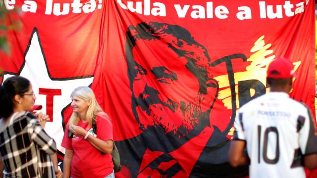 Una manifestación de apoyo al expresidente de Brasil.