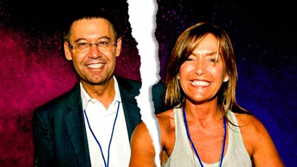 Bartomeu y su mujer en un montaje de 'Crónica Global'.