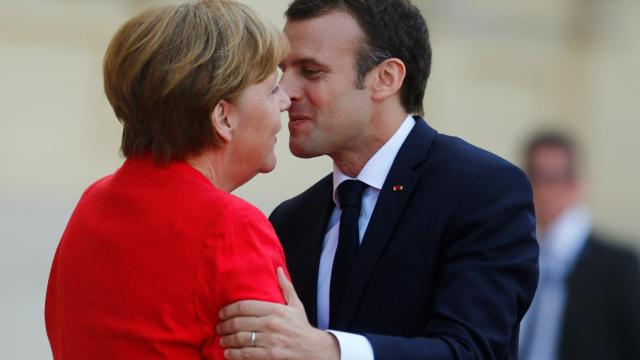 Merkel ha recibido este jueves a Macron en Berlín para acercar posturas