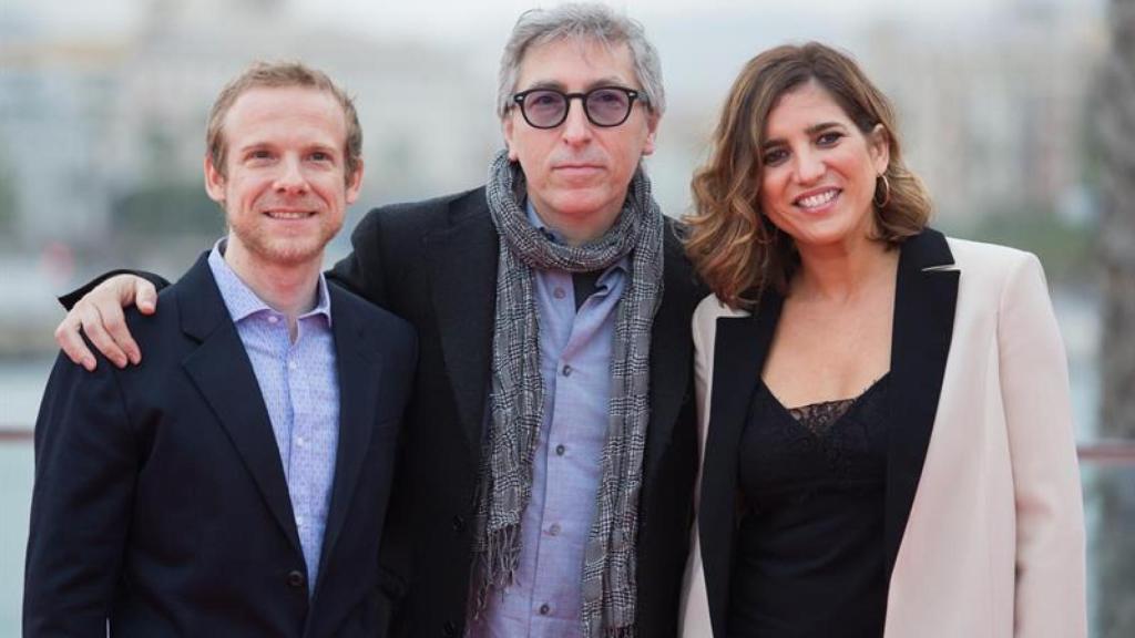 El equipo de la película en Málaga.