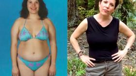 Susan Peirce Thompson, antes y después de su adicción a la comida.
