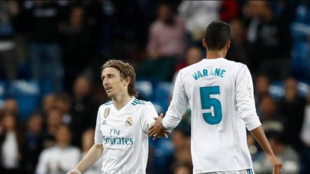 Varane y Luka Modric