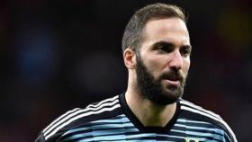 Higuaín con la selección argentina. Foto Twitter (@G_Higuain)