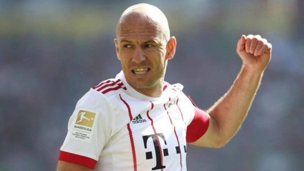 Robben, en un partido del Bayern Múnich. Foto: fcbayern.com