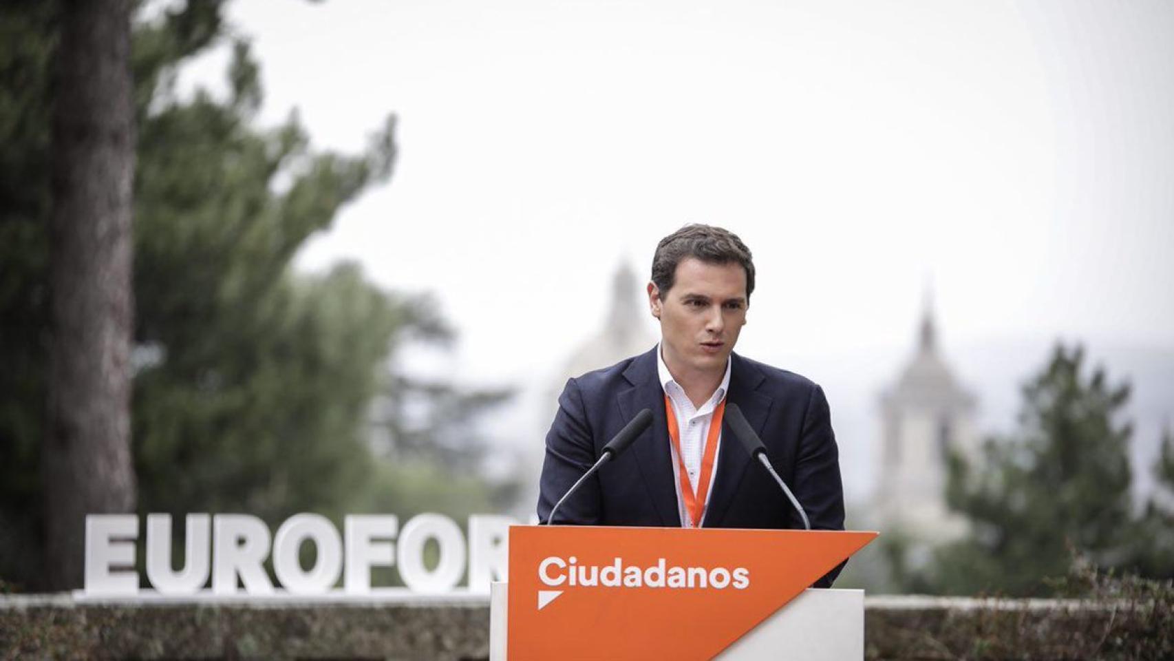 Albert Rivera, durante un acto reciente de Ciudadanos.