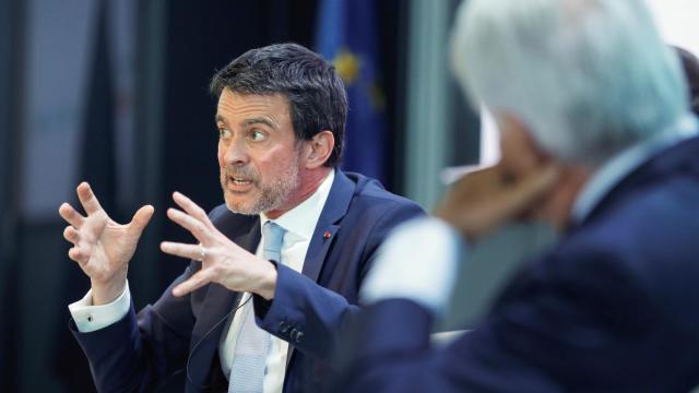 El exprimer ministro francés Manuel Valls durante un coloquio sobre el futuro de Europa.