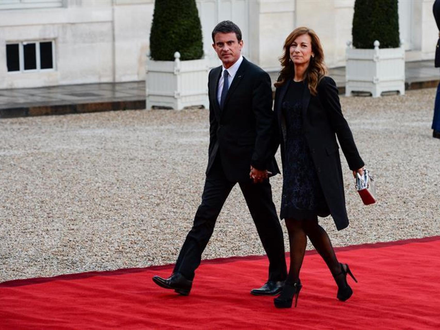 Manuel Valls y su exmujer, Anne Gravoin.