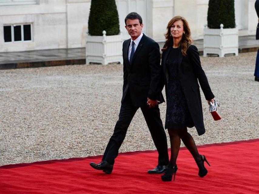 Manuel Valls y su exmujer, Anne Gravoin.