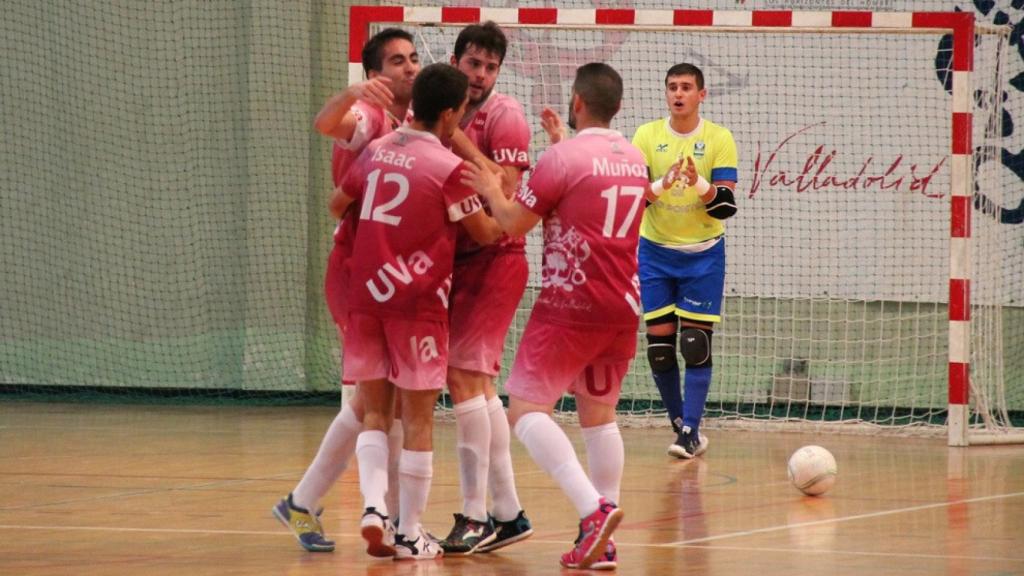 El Uni celebra un gol en un partido anterior