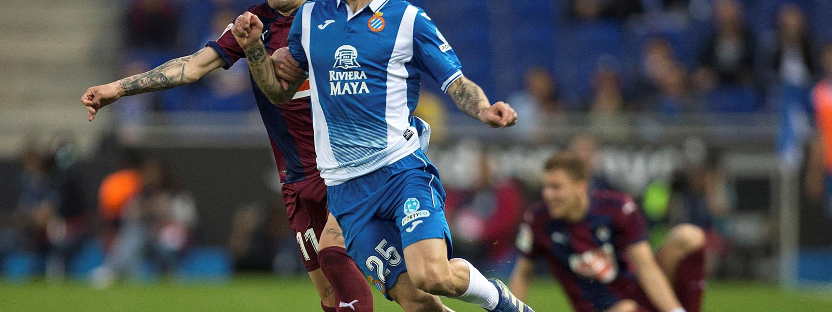 Darder en el último partido del Espanyol.