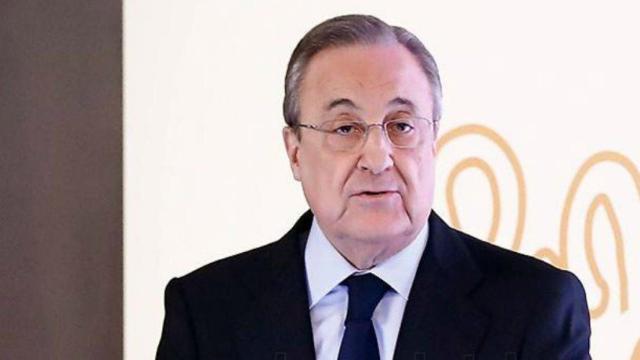 Florentino Pérez, durante la presentación del Corazón Classic Match