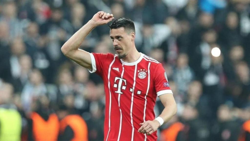 Sandro Wagner, delantero del Bayern Múnich, celebrando un gol. Foto: fcbayern.com