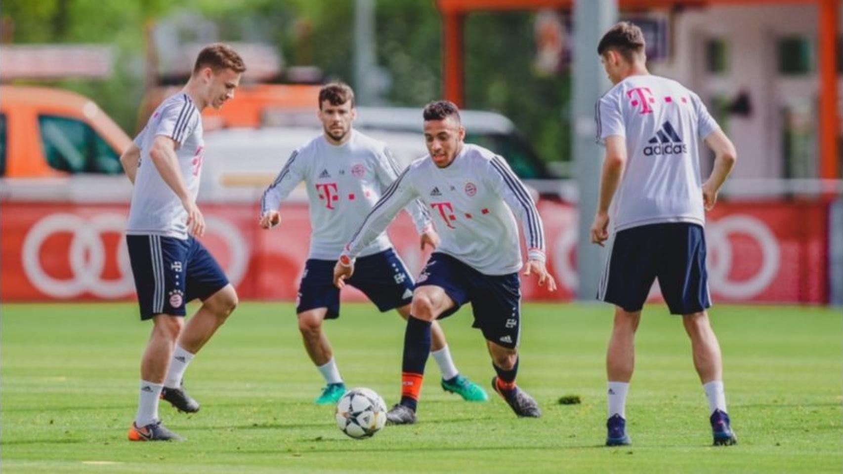 El Bayern Múnich prepara el partido ante el Real Madrid. Foto: Twitter (@FCBayernES)