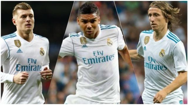 Kroos, Casemiro y Modric, tridente de Zidane