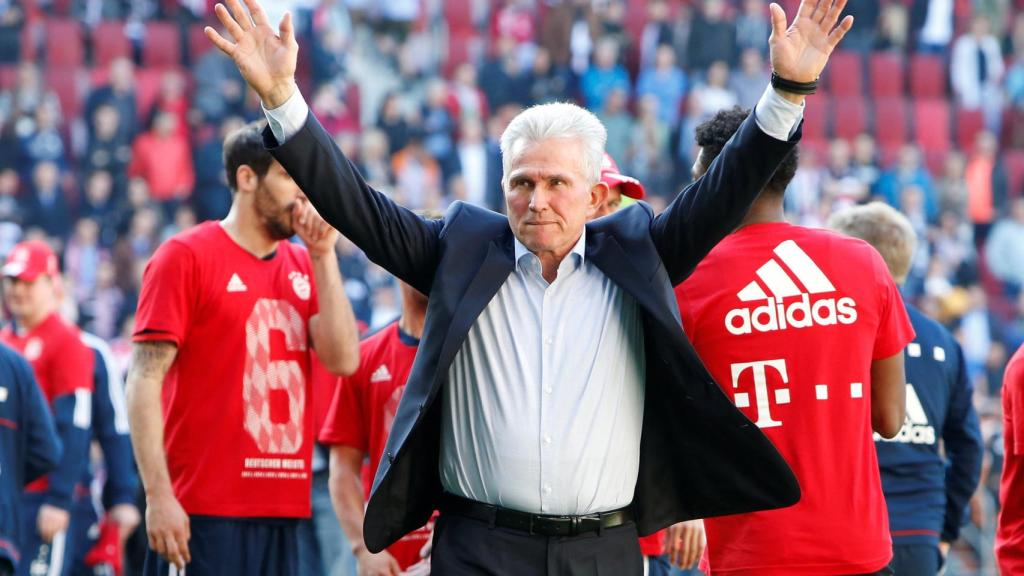 Jupp Heynckes celebra la Bundesliga.