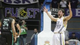 Sergio Llull, que regresa este miércoles, en un partido contra el Montepaschi Siena.