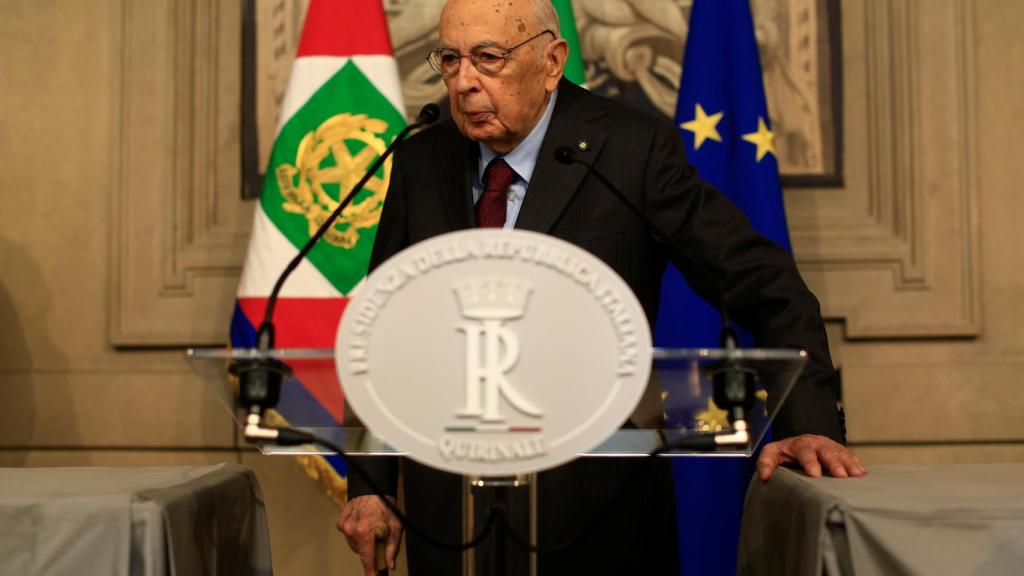 El expresidente de Italia y senador vitalicio, Giorgio Napolitano.