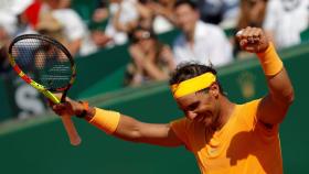 Rafa Nadal celebra la victoria.